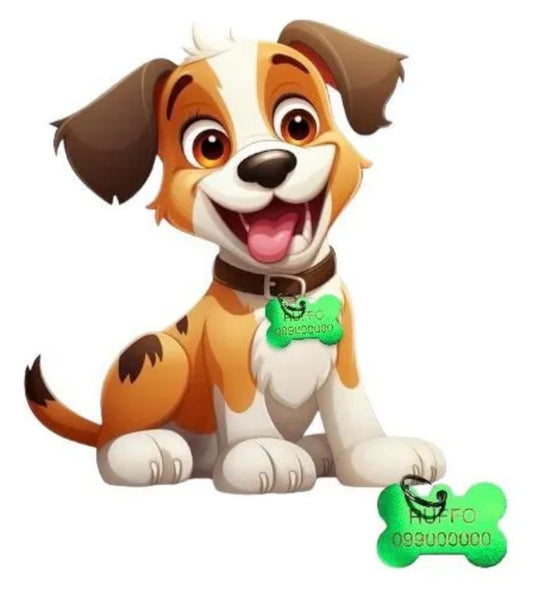 Chapitas Placas Identificadoras De Mascotas Grabadas Laser