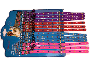 Collar de Goma con Insertos y Cascabel largo 28 cms