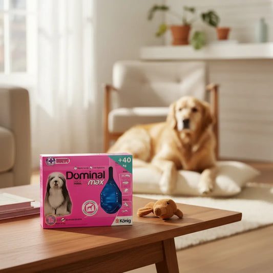 Pipeta Dominal Max Anti Pulgas +40kg Perros Violeta