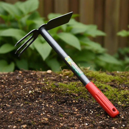 Escardita Doble Mango Rojo