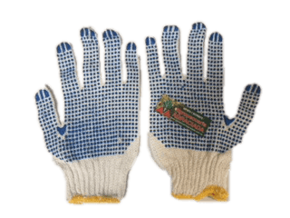 Guantes de Jardineria Puntos Azules con Goma