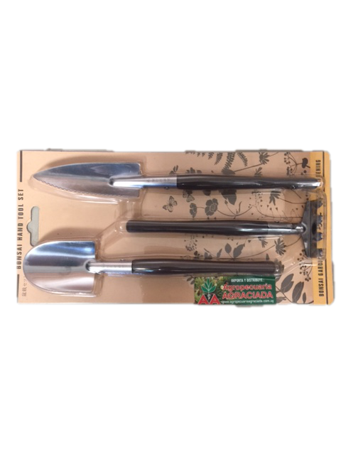 Juego de 3 Mini Palitas en Acero Inoxidable