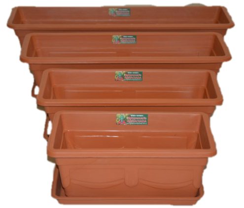Jardinera con Plato 55 x 20