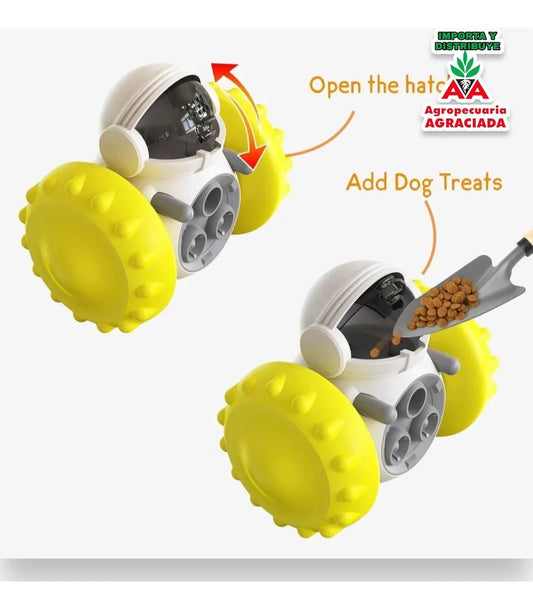 Juguete Dispensador De Comida Para Mascotas Espacial