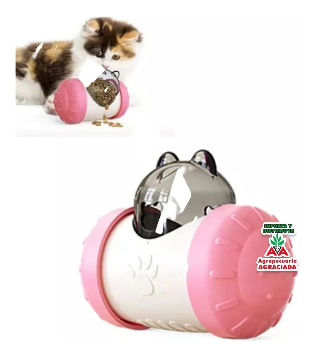 Juguete Dispensador De Comida Para Mascotas Modelo Gato