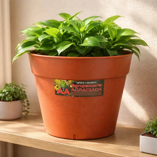 Maceta Plastica Exterior Interior Linea A 20 Cm X 2 Unidades