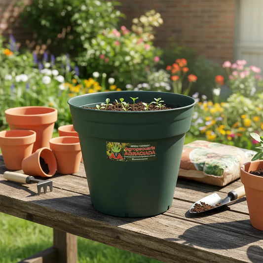 Maceta Plastica Exterior Interior Linea A 14 Cm X 2 Unidades