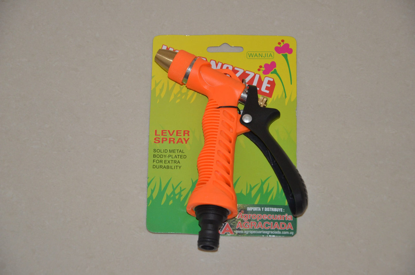 Pistola de Riego con Puntero de Bronce en Blister