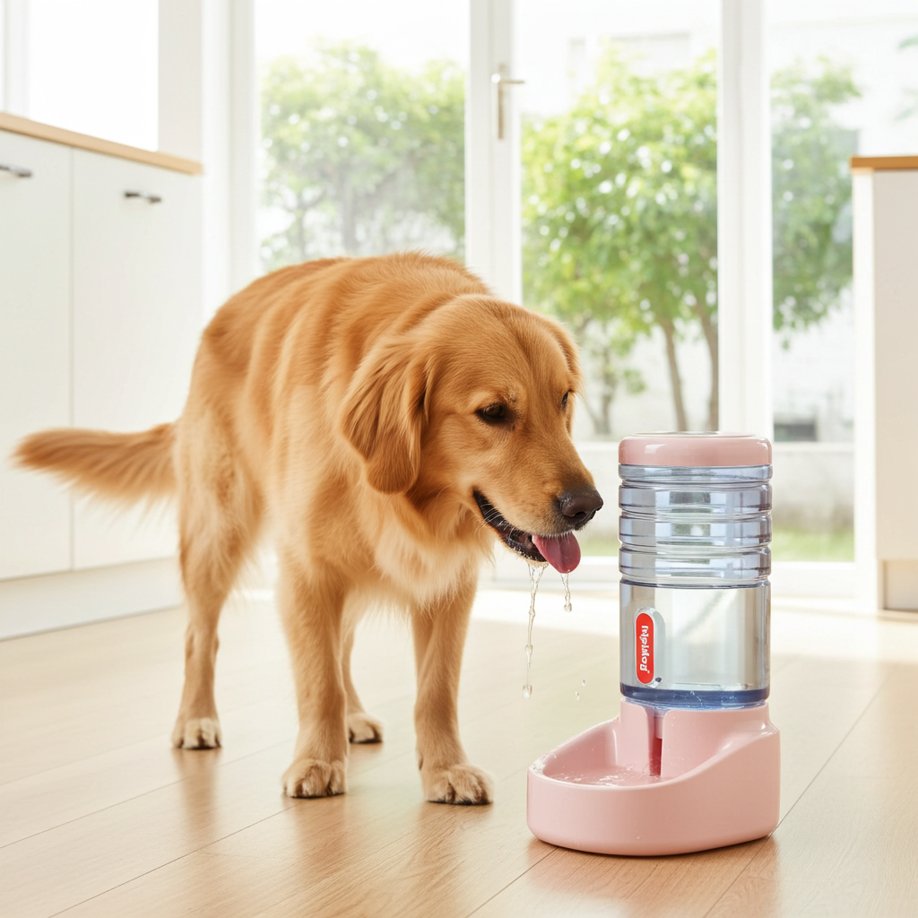 Bebedero Para Mascotas Premium, Capacidad 3.6 L Rosa Chicle