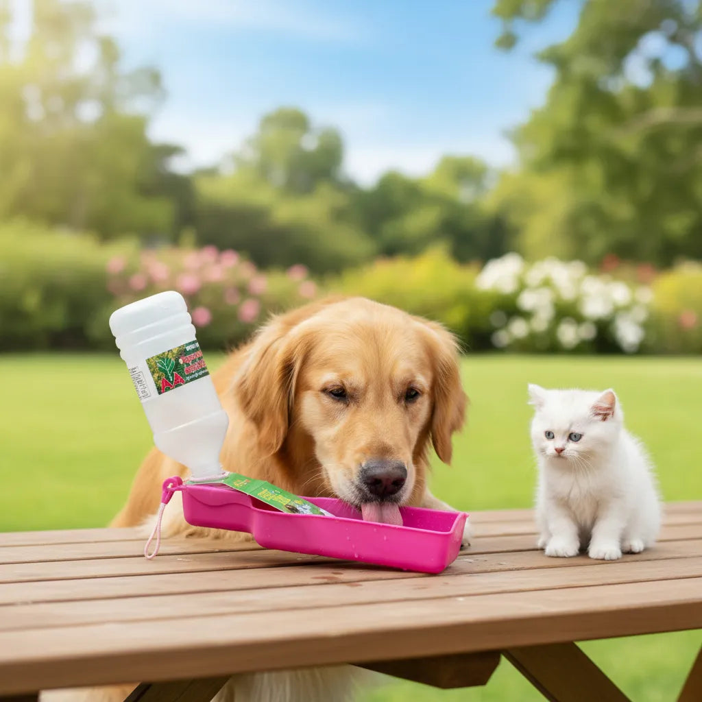 Bebedero De Viaje Y Paseo Para Perros Y Gatos 500 Cc.