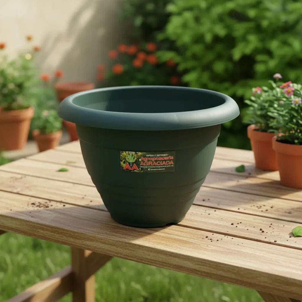 Maceta Italiana Exterior Interior Modelo Campana 27 Cms