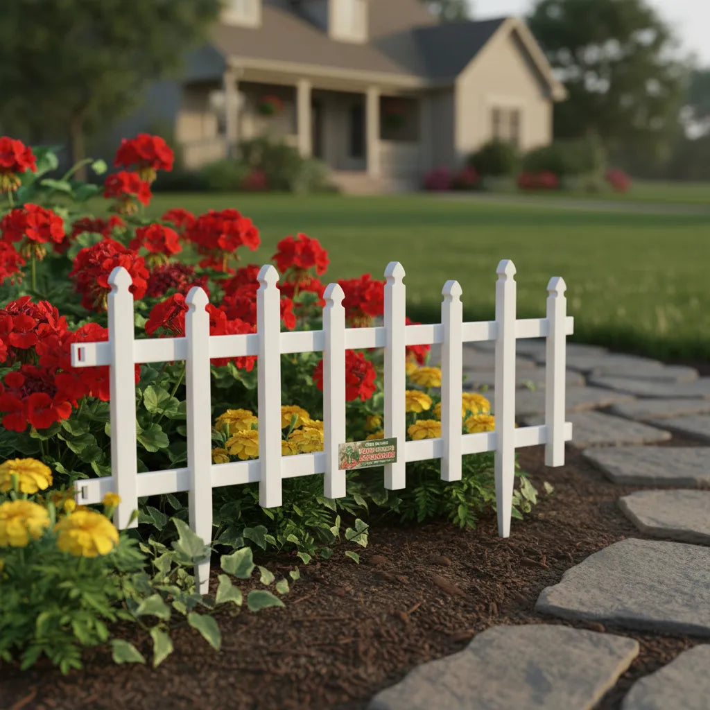 Cerco Plástico Blanco 60 cm de largo