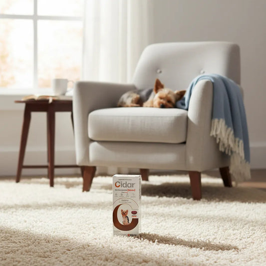 Pastilla Gato Antipulgas Cidar 1,5-3kg Marrón