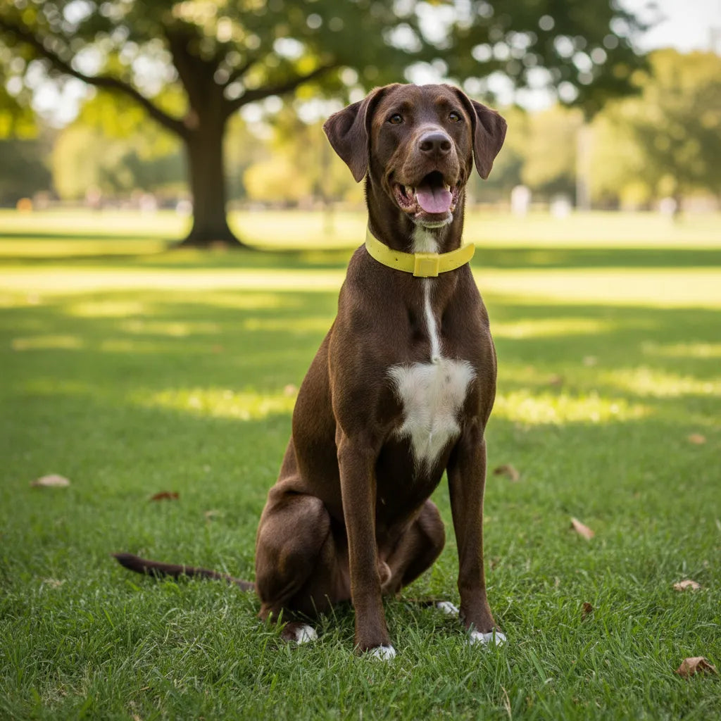 Collar Antiparasitario Dominal Extra Grande Perro. Marrón Claro