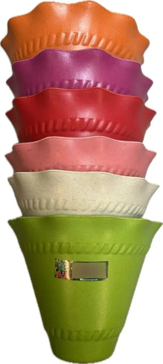 Maceta Media Flor De Pared 23 X 20 Rojo Varios Flor