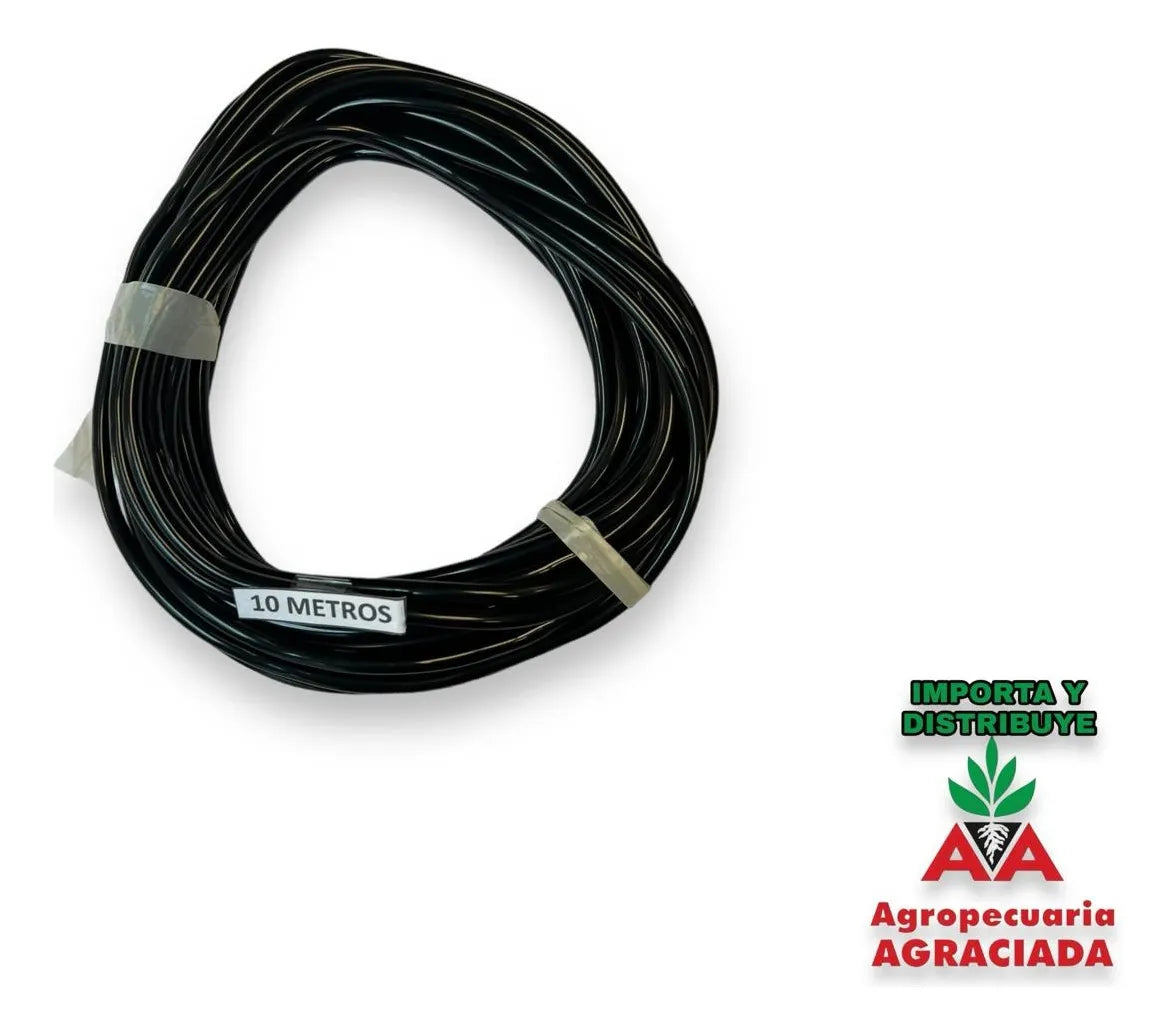 Manguera Para Kit De Riego 10 Mm X 10 Metros Negro