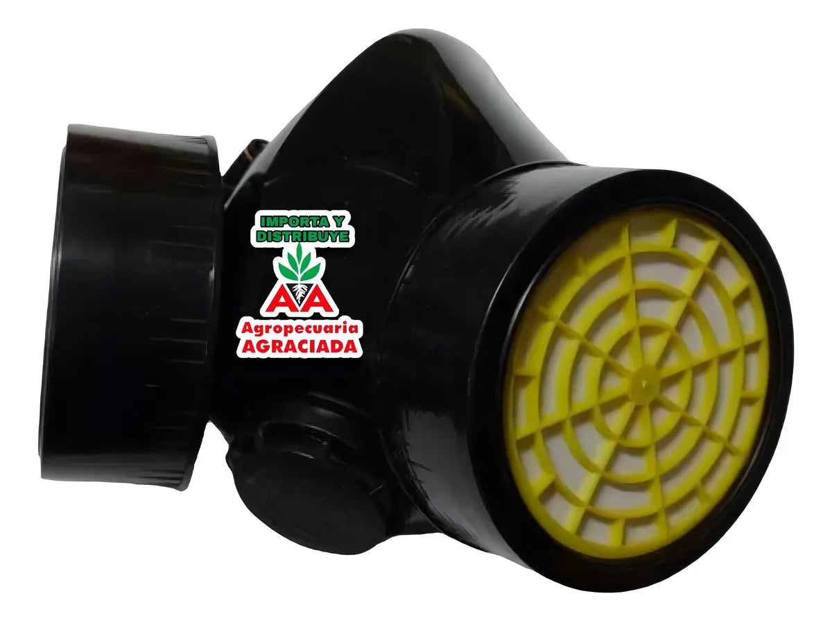 Máscara Respiratoria Agro A Dos Filtros Talle M para Gases y Vapores