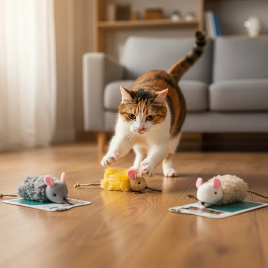 Juguete Para Gatos Raton Con Hierba Gatera