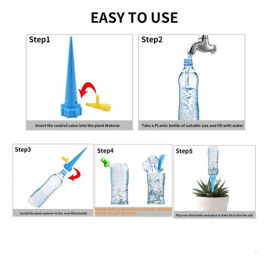 Regador Automático Para Macetas Con Canilla Regulable