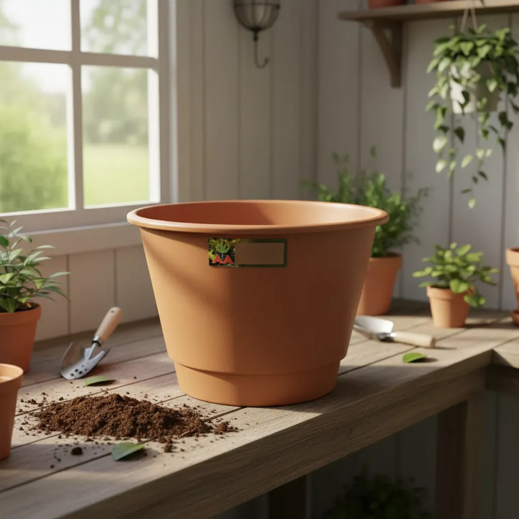Maceta Plastica Exterior Interior Modelo Elegant 18 Cms