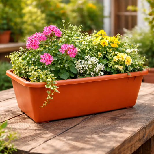 Maceta Jardinera Exterior Interior Terracota O Verde 30 Cms