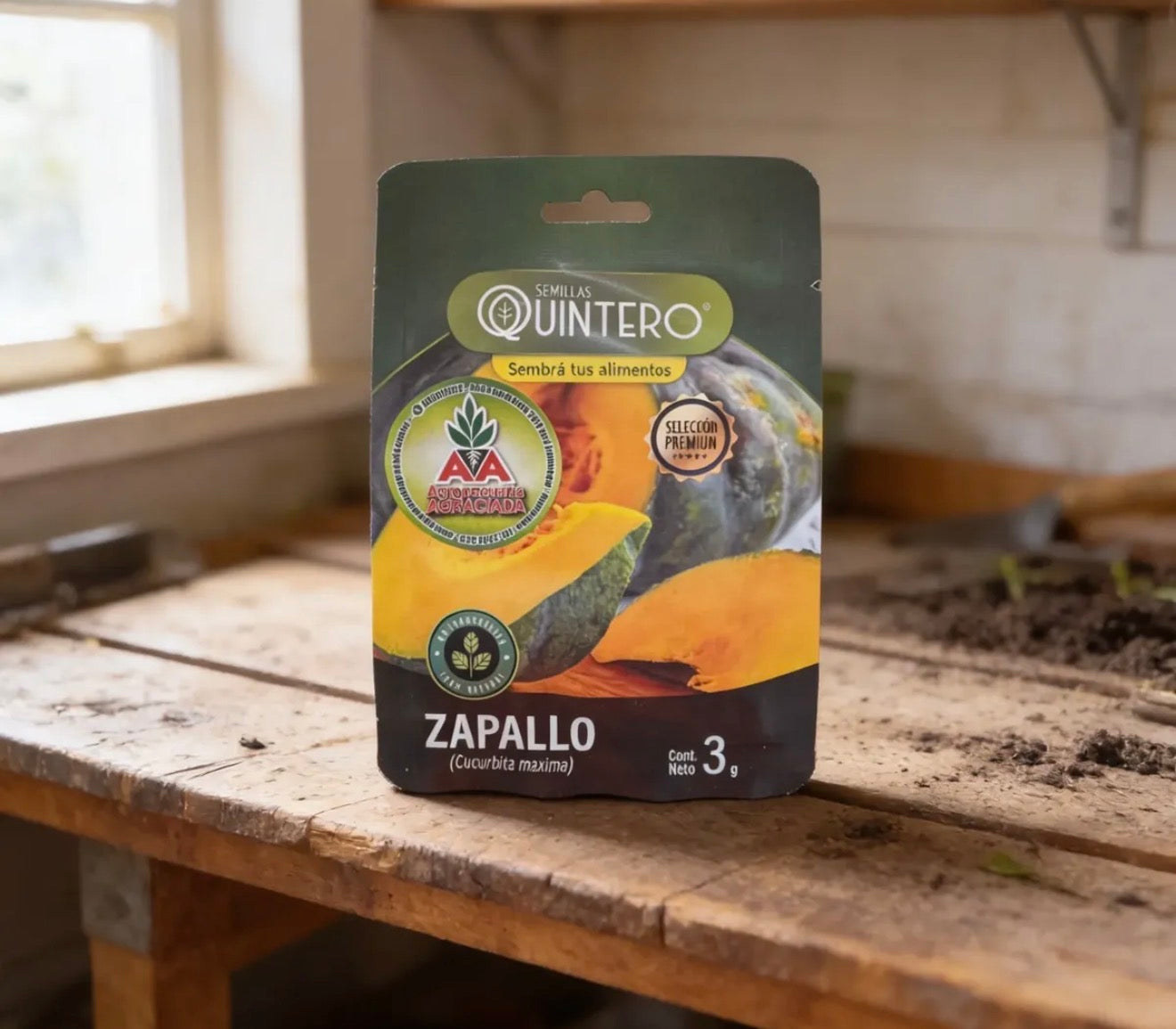 Semillas Zapallo No Transgénica 100% Natural Orgánica Agro A