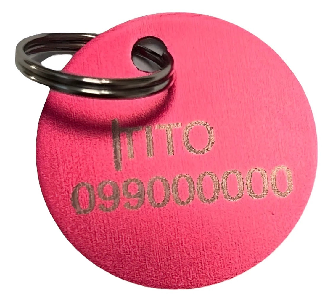 Chapitas Placas Identificadoras De Mascotas Redonda Grabadas