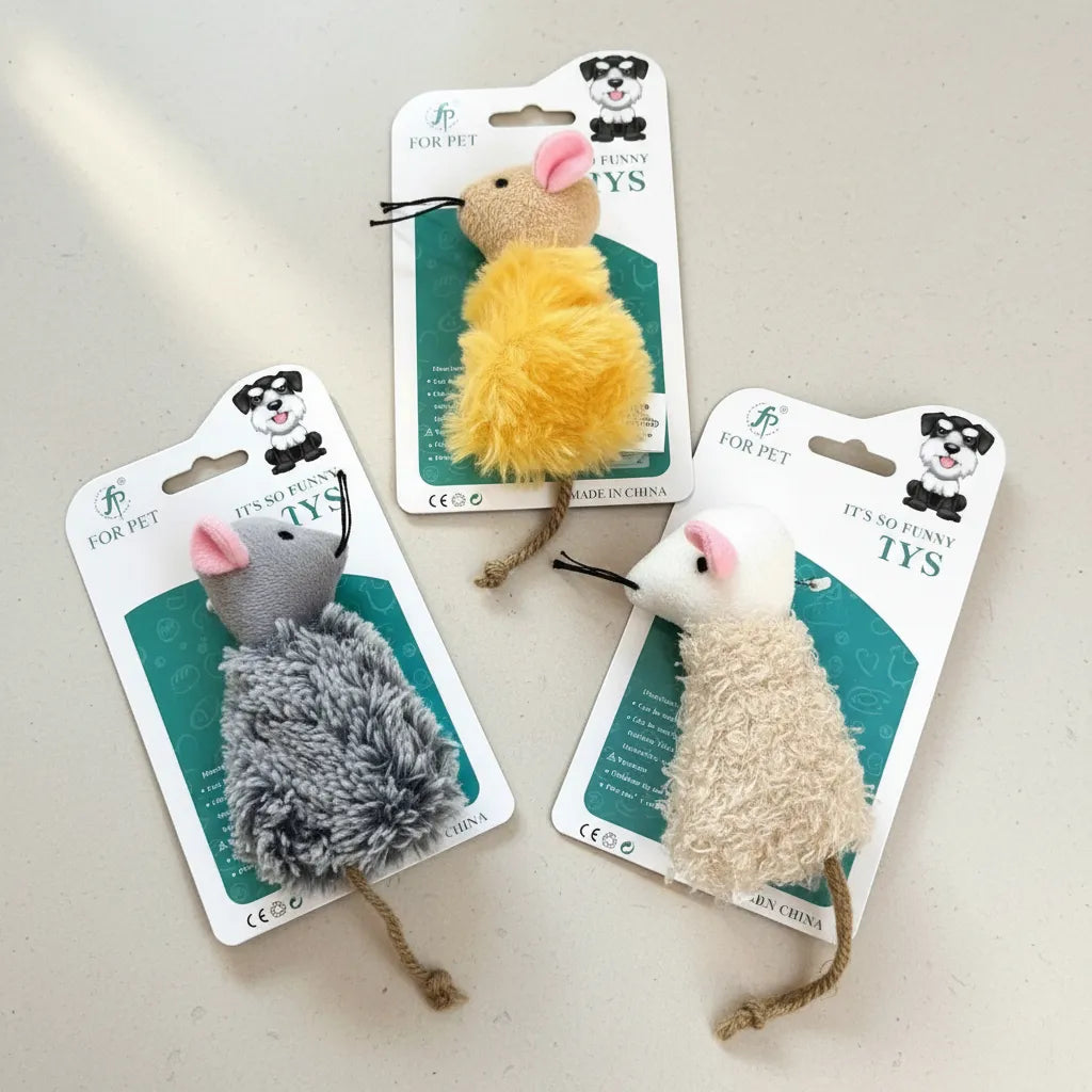 Juguete Para Gatos Raton Con Hierba Gatera