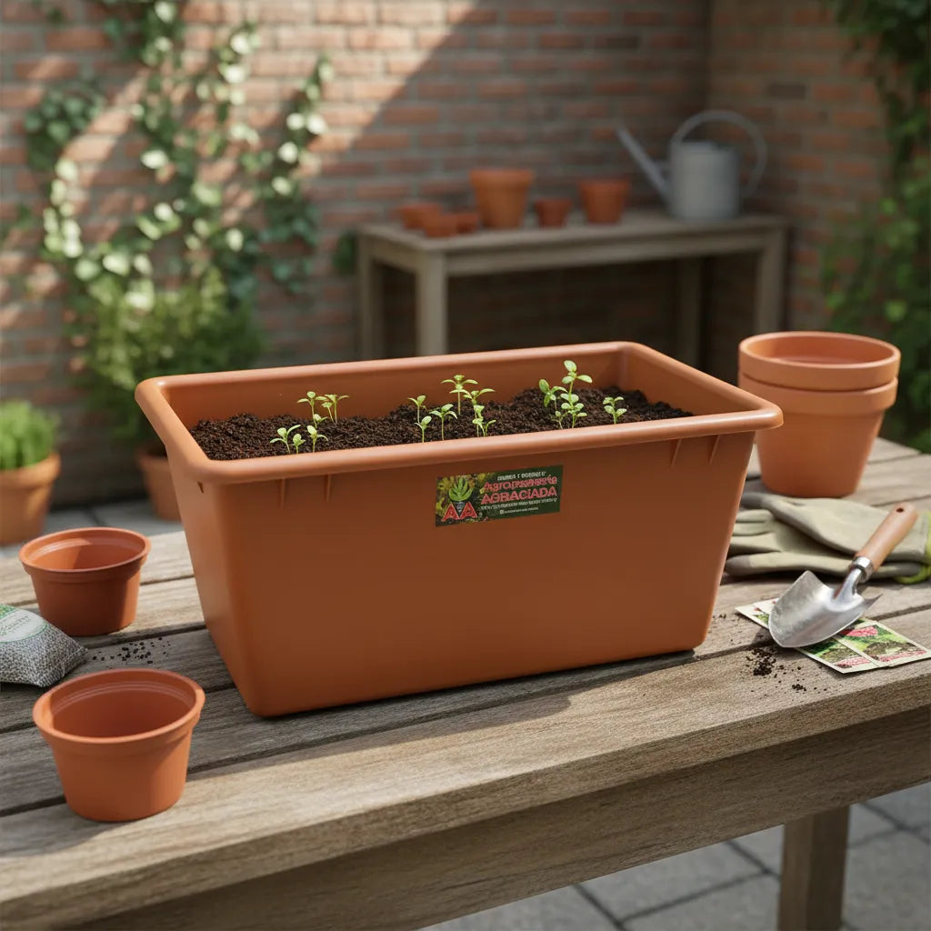 Maceta Jardinera Exterior Interior Terracota O Verde 40 Cms