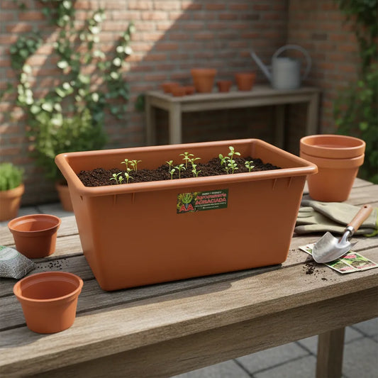 Maceta Jardinera Exterior Interior Terracota O Verde 40 Cms