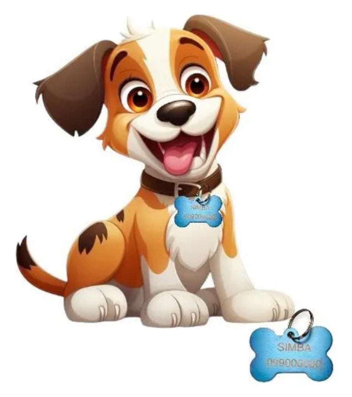 Chapitas Placas Identificadoras De Mascotas Grabadas Laser