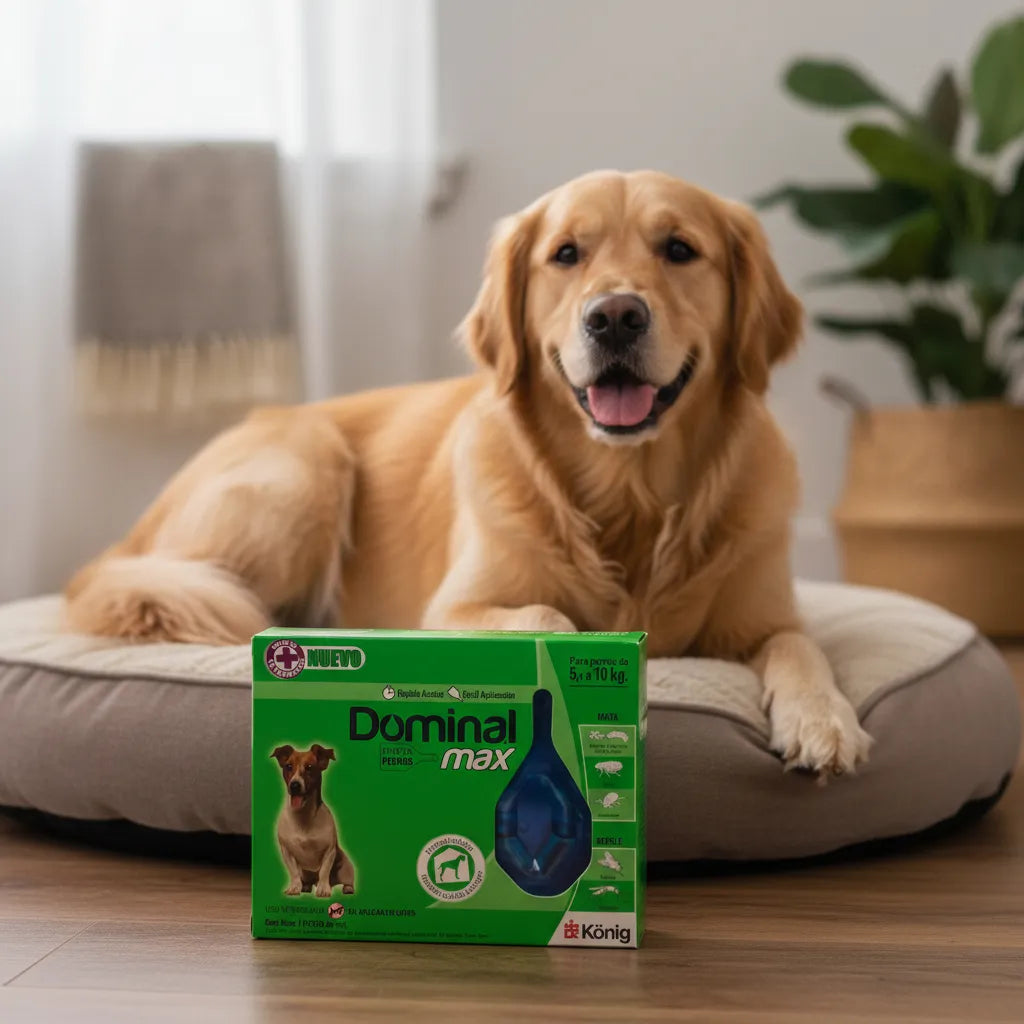 Pipeta Dominal Max 5-10kg Perros Azul