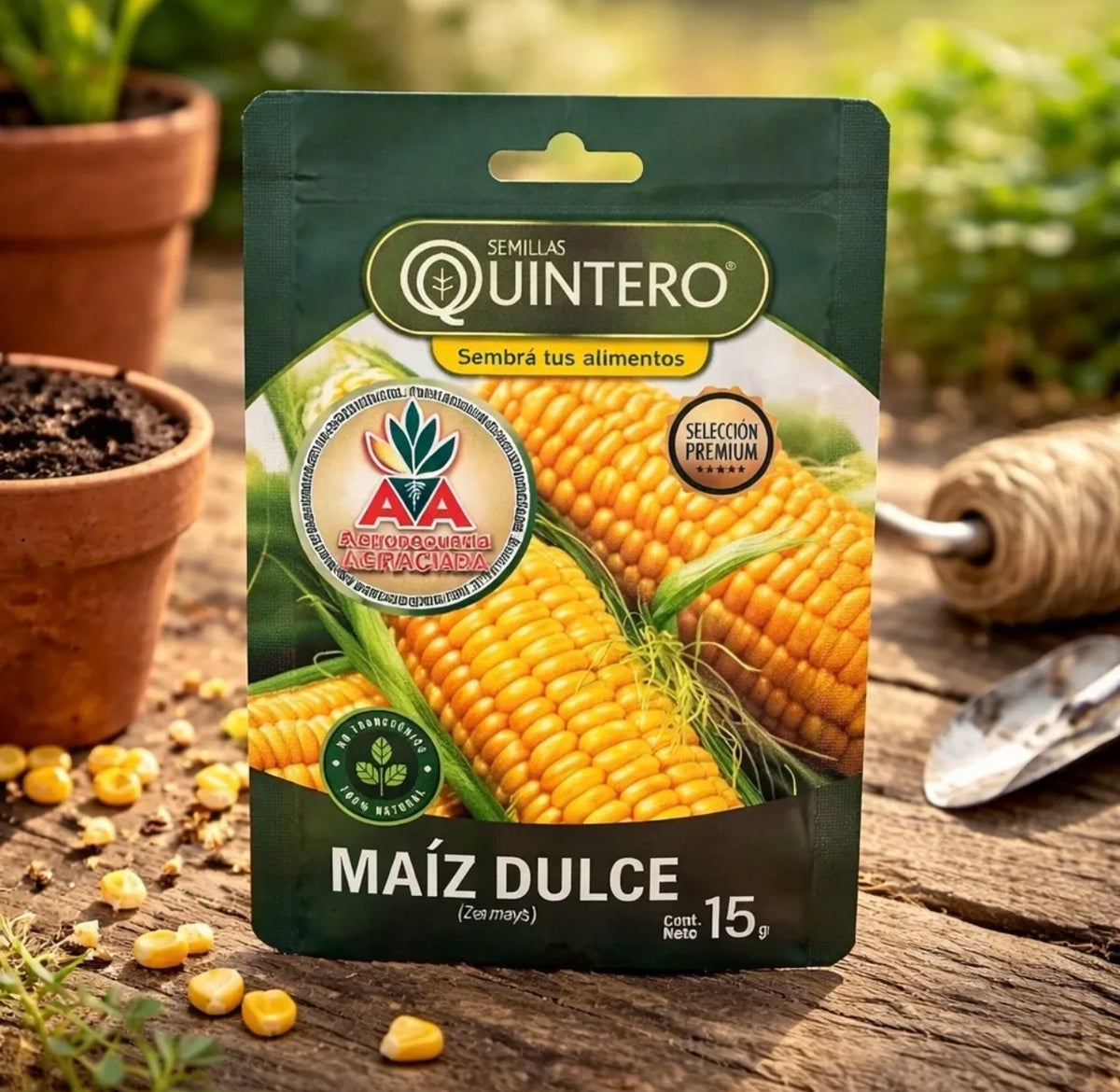 Semillas Maiz Dulce No Transgénica 100% Natural Orgánica