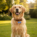 Chapitas Placas Identificadoras De Mascotas Impresas En 3d Azul