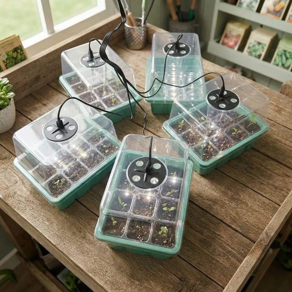 Set De 5 Bandejas Inteligentes Para Auto Cultivo Automáticas
