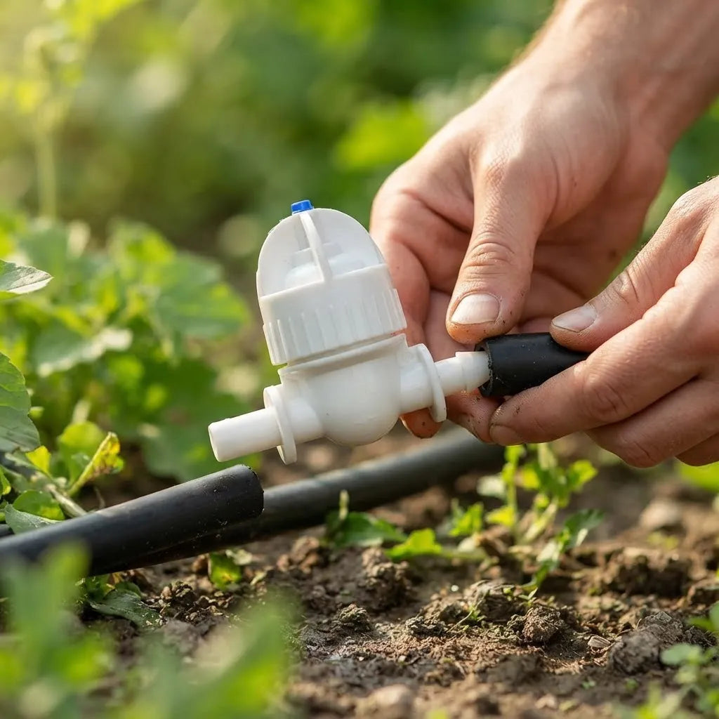 Llave Válvula Para Riego Por Goteo Blanca Puas Agro-a