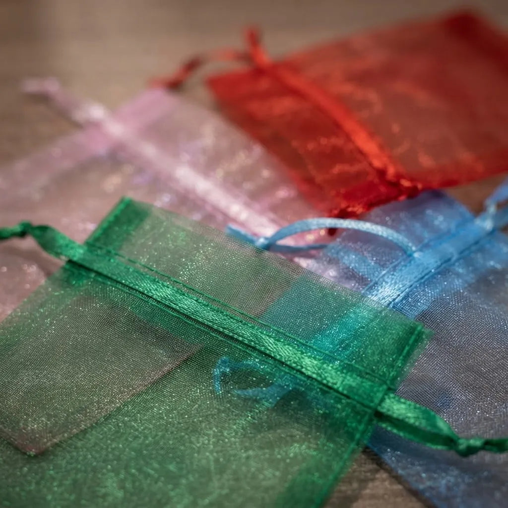 Bolsas De Organza Multicolores 12x9 Cm Pack Por 50