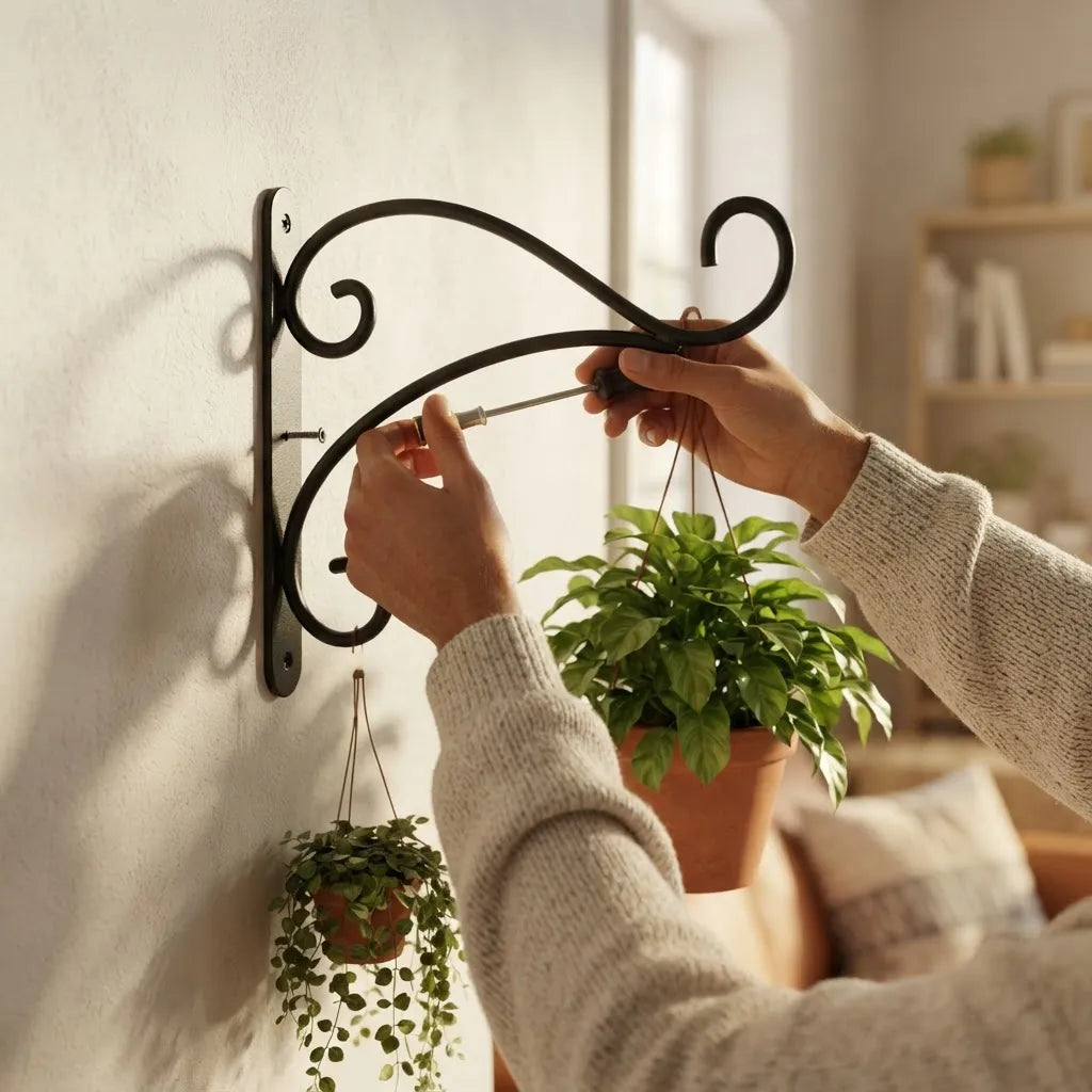 Ménsula De Hierro Bombe Para Macetas Decoración De Jardín