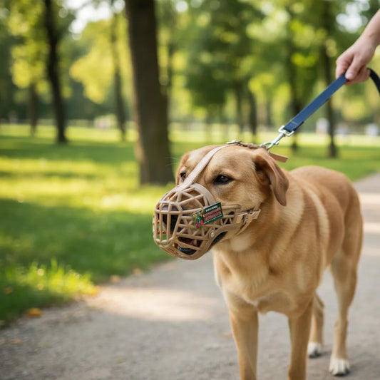 Bozal de Plástico y Cuero Nº1
