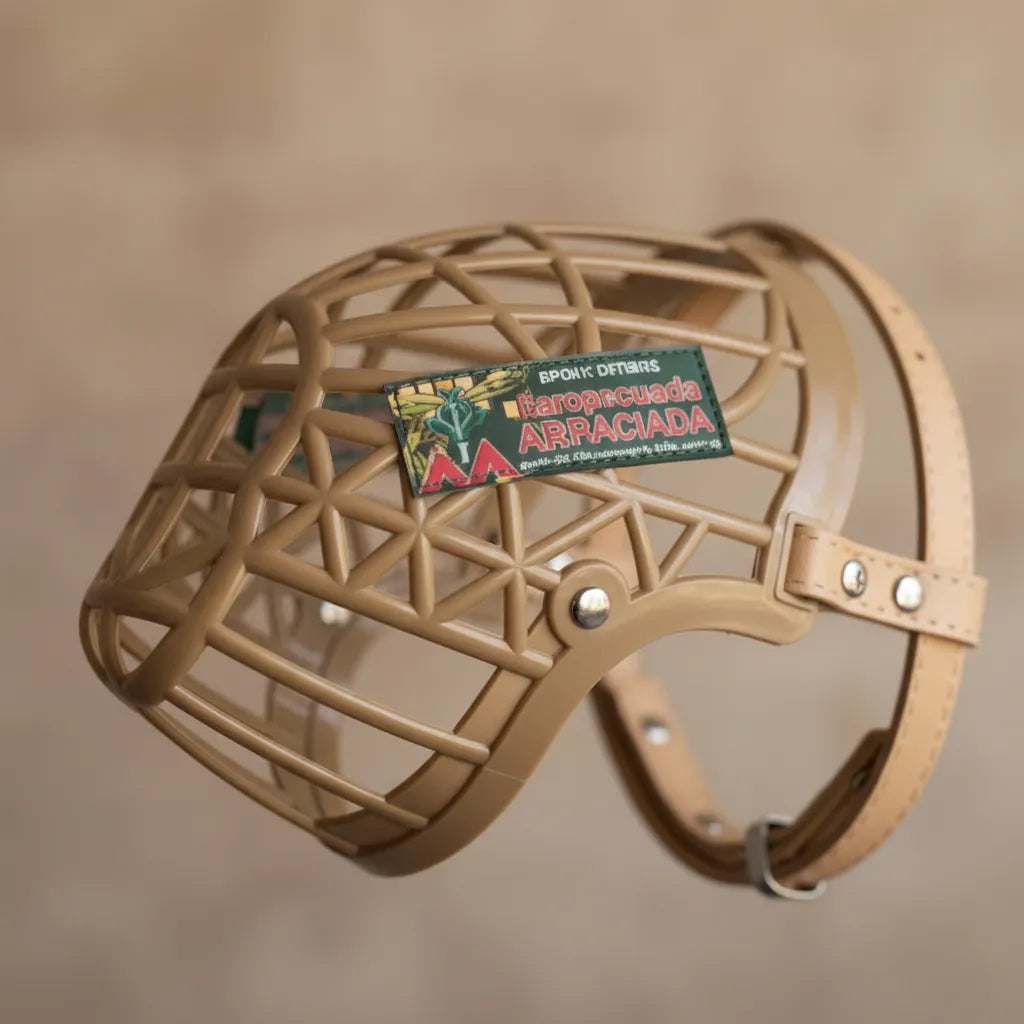 Bozal de Plástico y Cuero Nº1