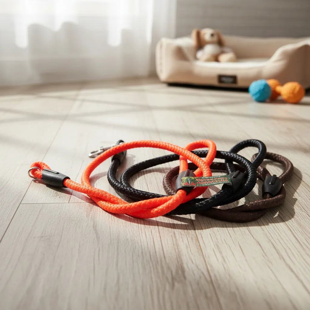 Correa Neón Trenzada 120 cms con Mosquetón