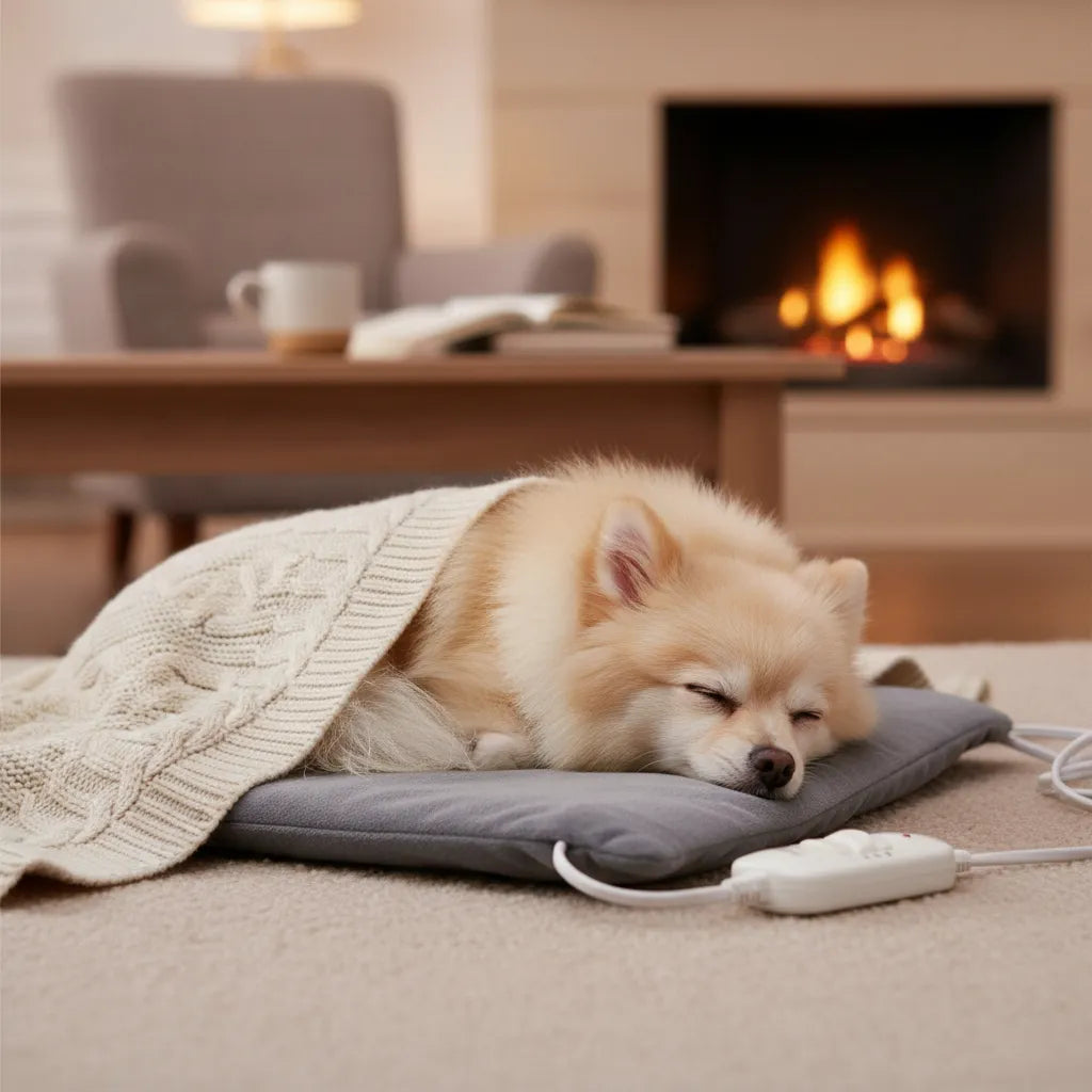 Calienta Cama De Perros Y Gatos Eléctrica Mediana 32 X 40 Gris Calienta Camas De Perro