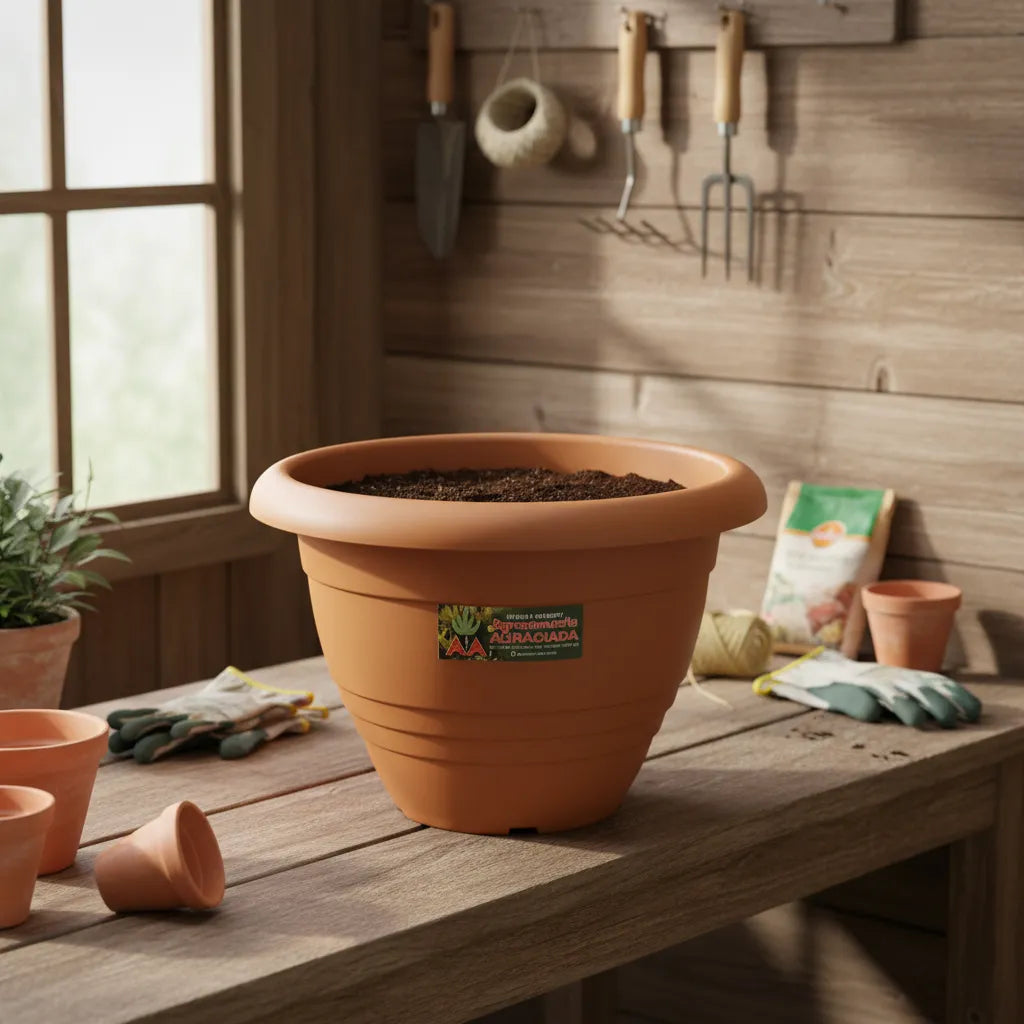 Maceta Italiana Exterior Interior Modelo Campana 23 Cms