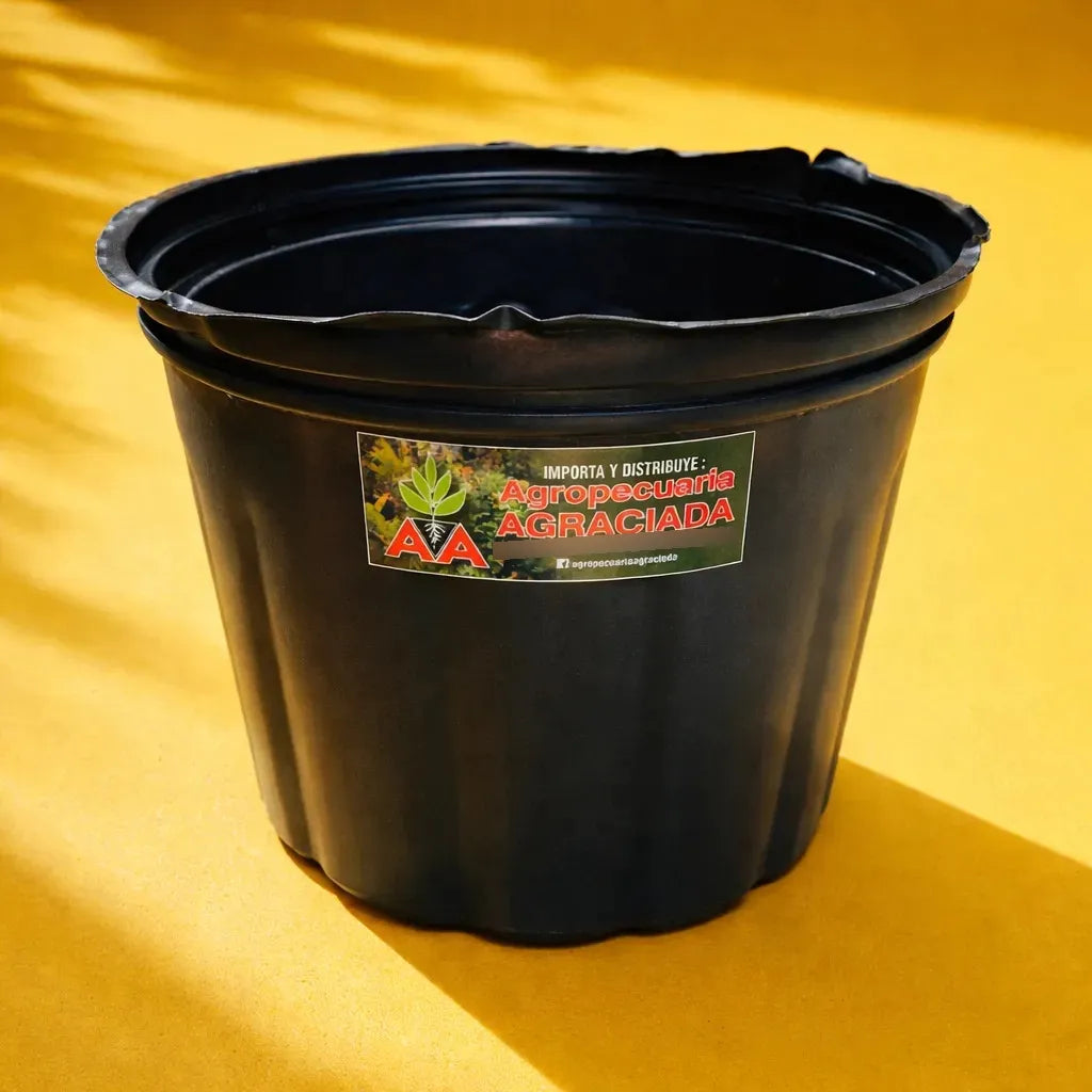 Maceta Soplada Canadiense Plantas Vivero 8l Pack X10 Unid