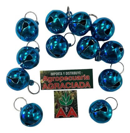 Cascabeles Metalicos Para Mascotas Grande 20 Mm Con Aro X 10