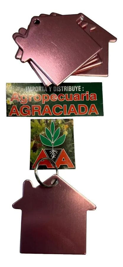 Chapitas Placas Identificadoras De Mascotas Casita Grabadas