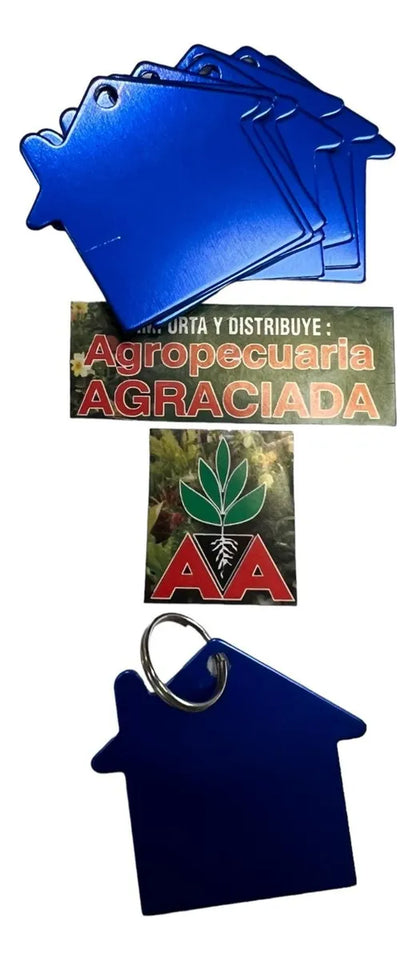 Chapitas Placas Identificadoras De Mascotas Casita Grabadas