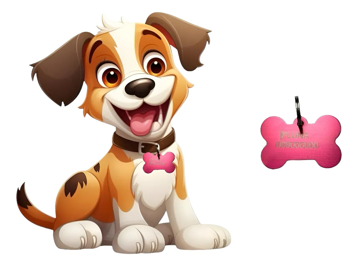 Chapitas Placas Identificadoras De Mascotas Grabadas Laser