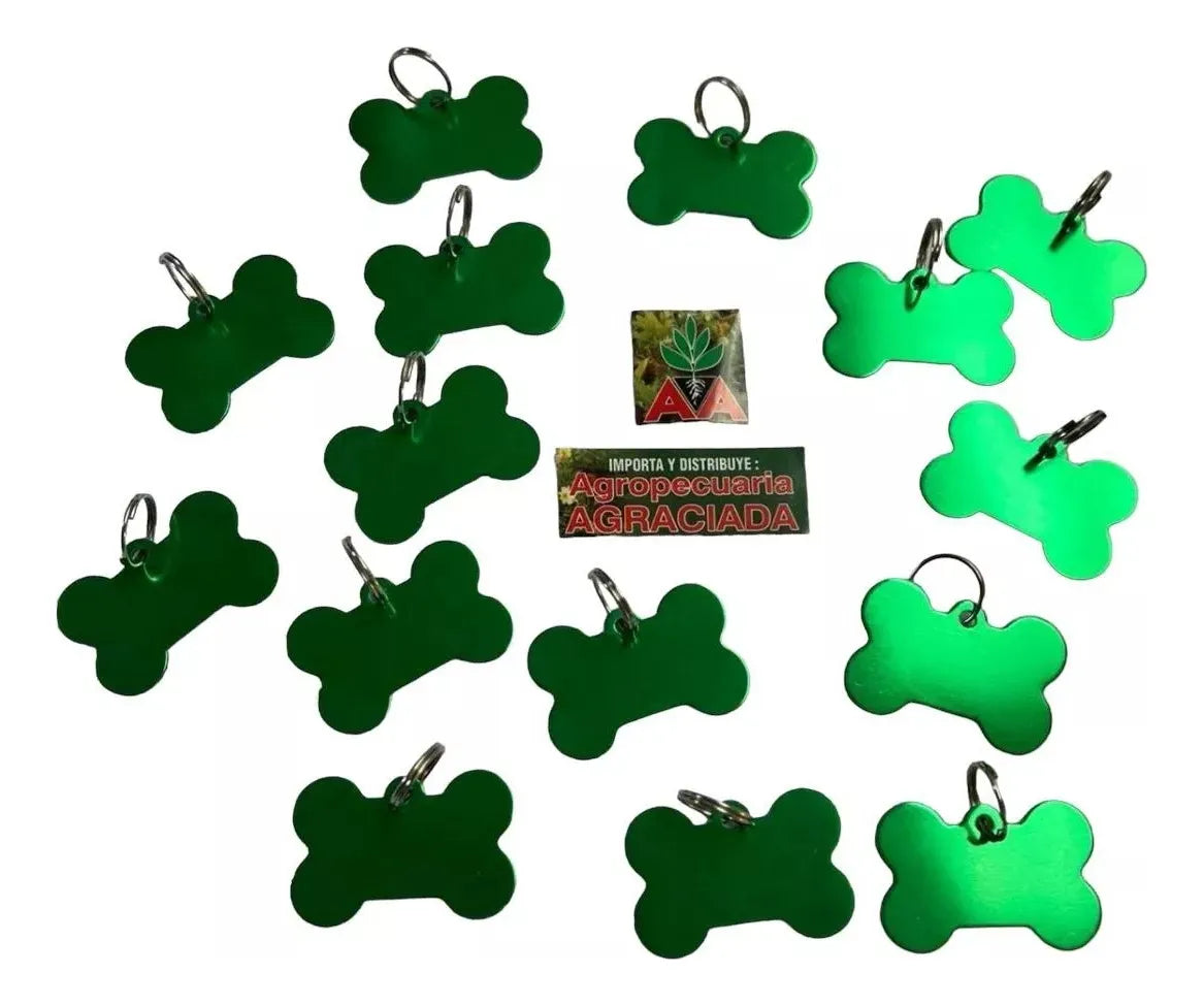Chapitas Placas Identificadoras De Mascotas Grabadas Laser