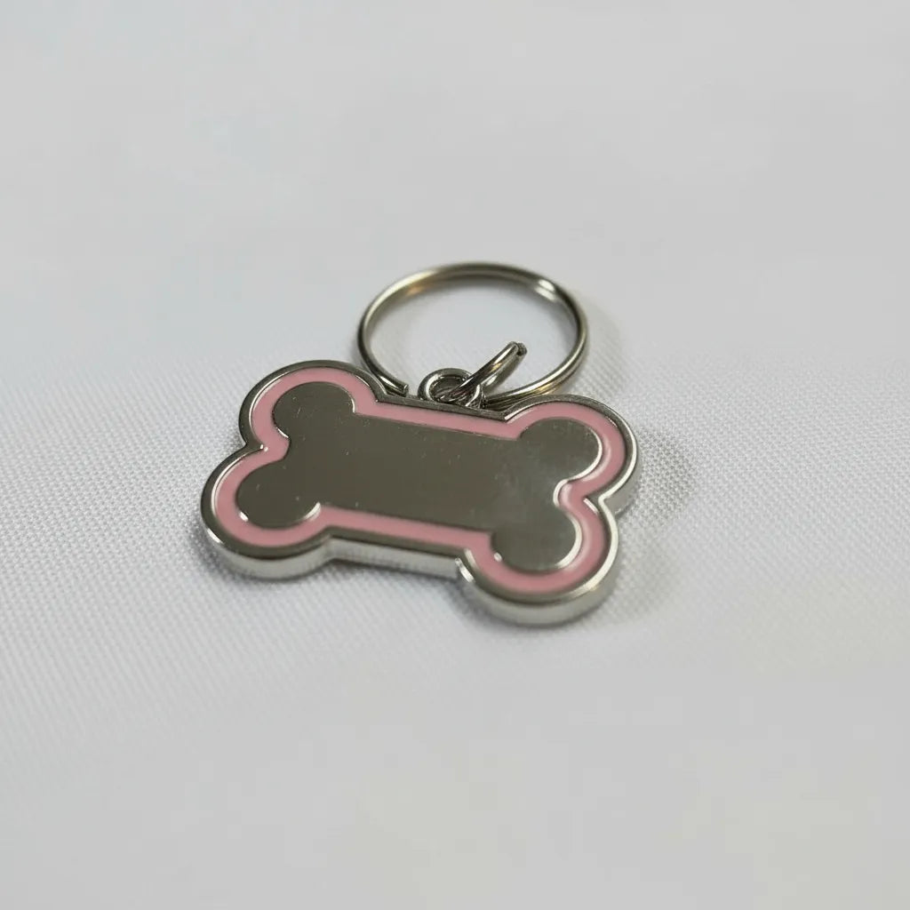 Chapitas Placas Identificadores con Marco para Collar 3 x 2